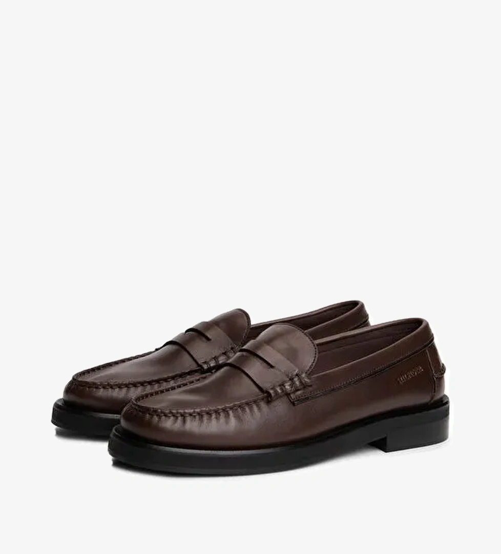 Tommy Hilfiger Tommy Hilfiger Kahverengi Erkek Deri Klasik Ayakkabı CLASSIC HIGH HILFIGER LTH LOAFER model görseli