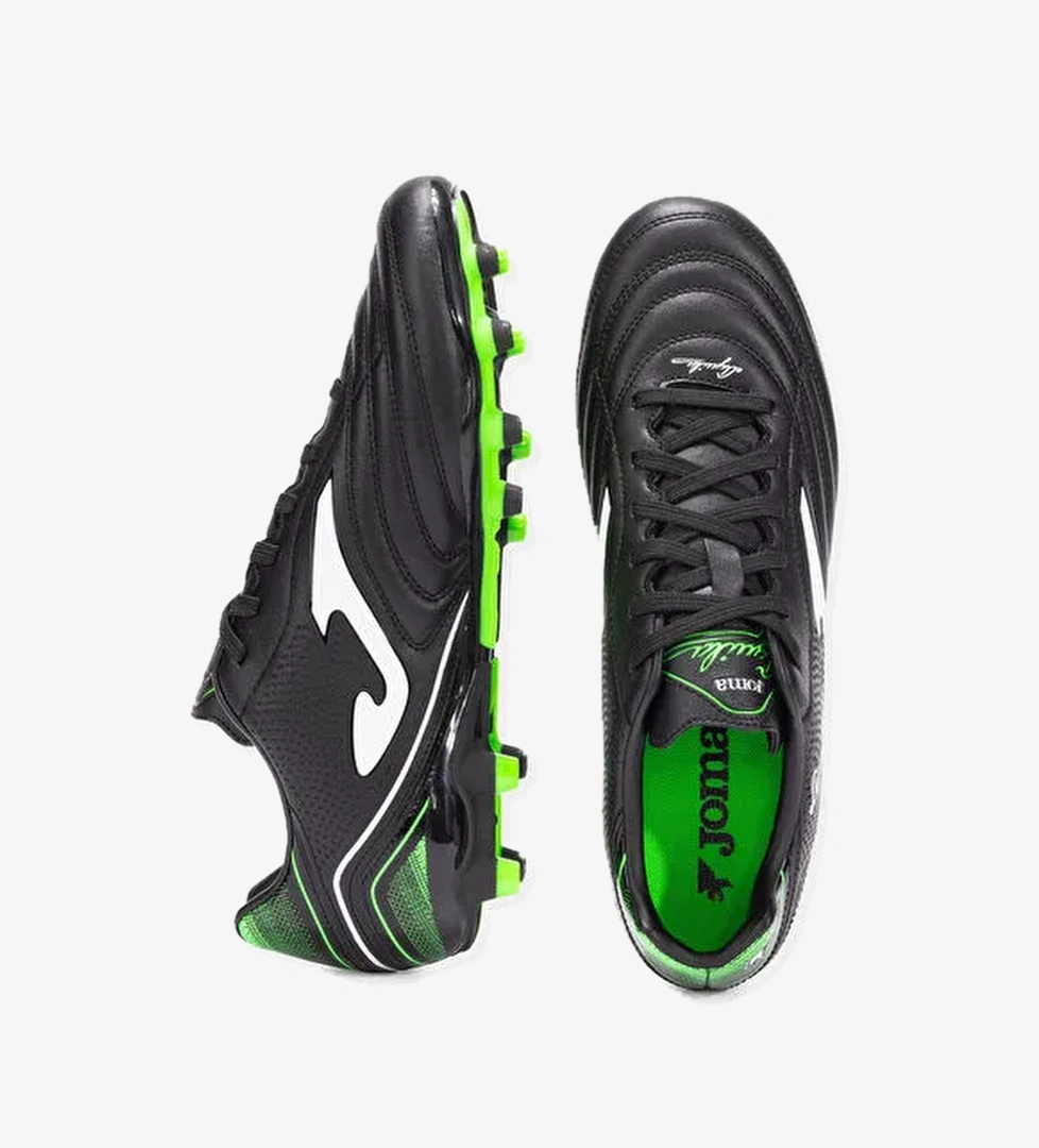 Joma AGUILA 2501 BLACK FLUOR GREEN FIRM Siyah Erkek Futbol Ayakkabısı - Görsel 1