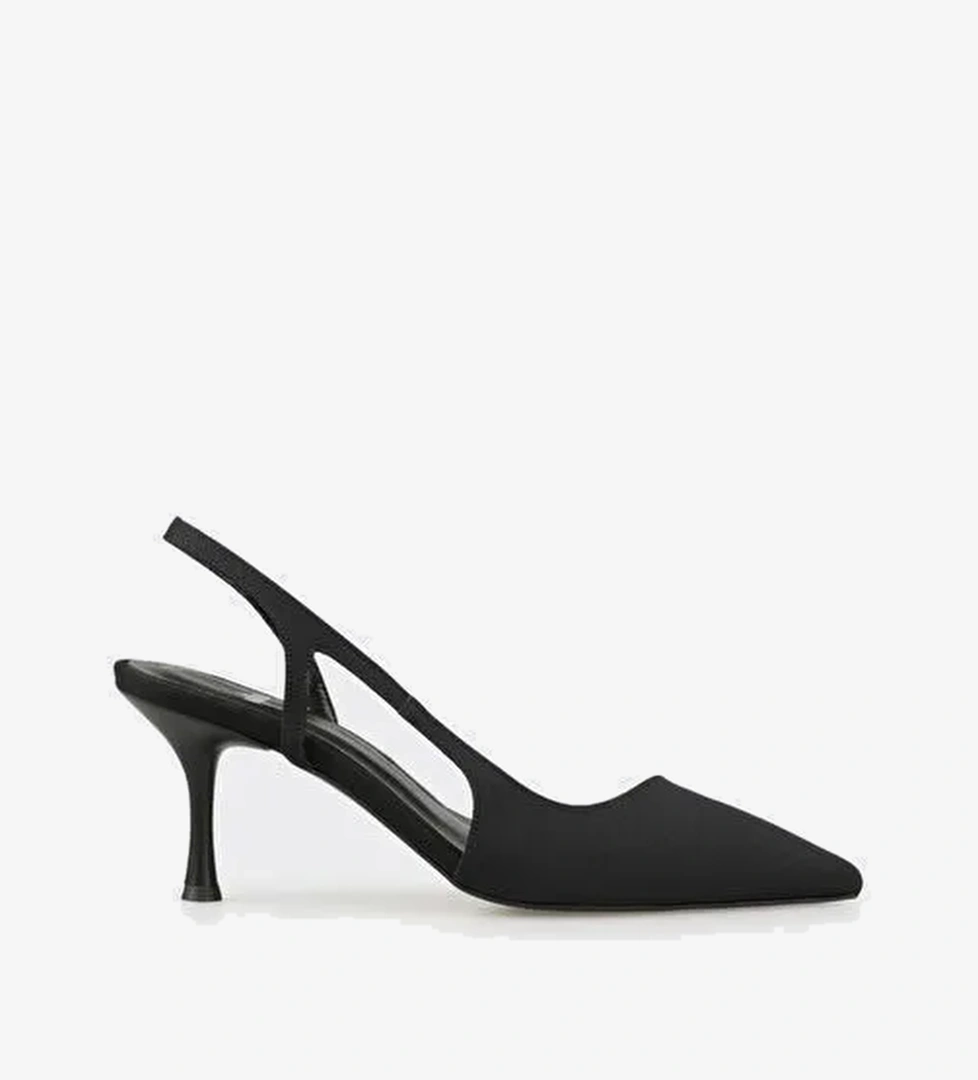 Siyah Kadın Topuklu Ayakkabı - Görsel 1
