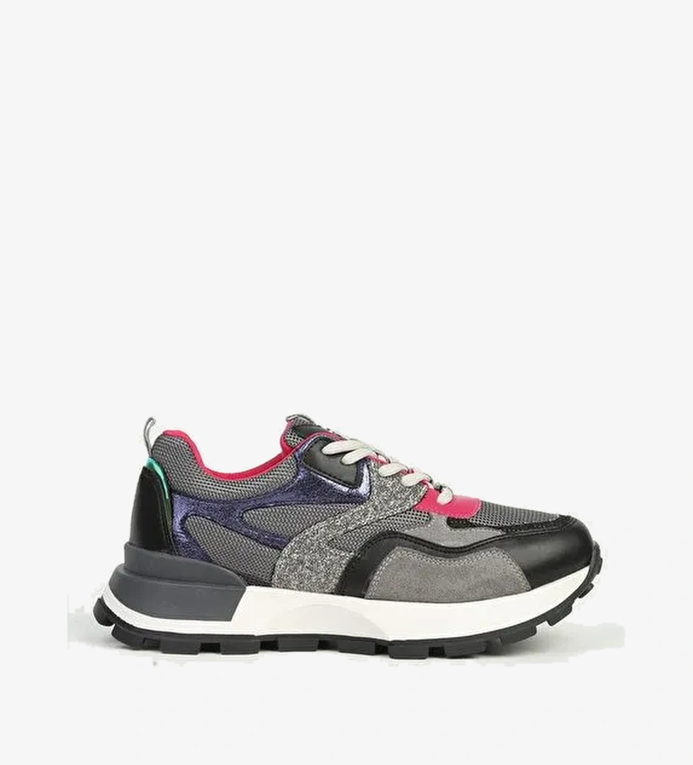 Kadın Siyah Sneaker PC-55065 - Görsel 1