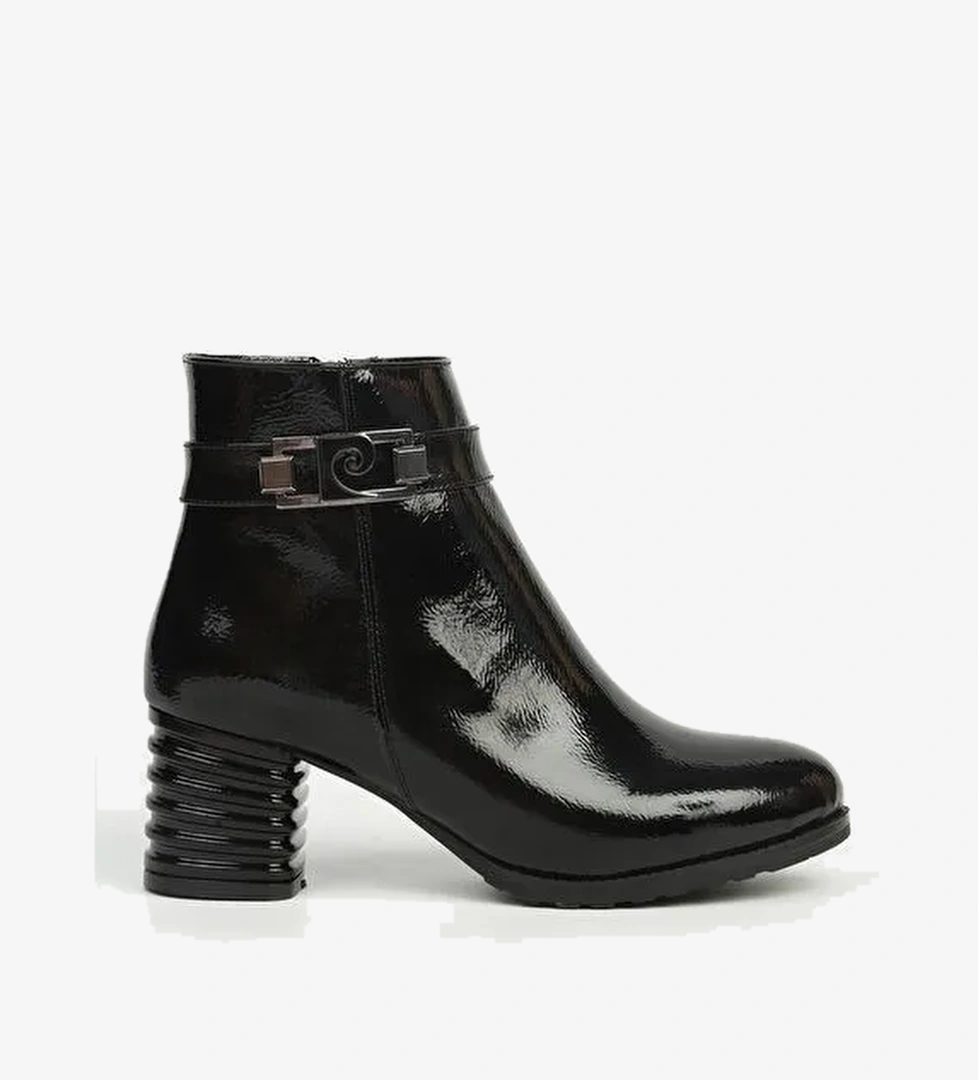 Pierre Cardin Siyah Fermuarlı Topuklu Bot PC-55108 - Görsel 1