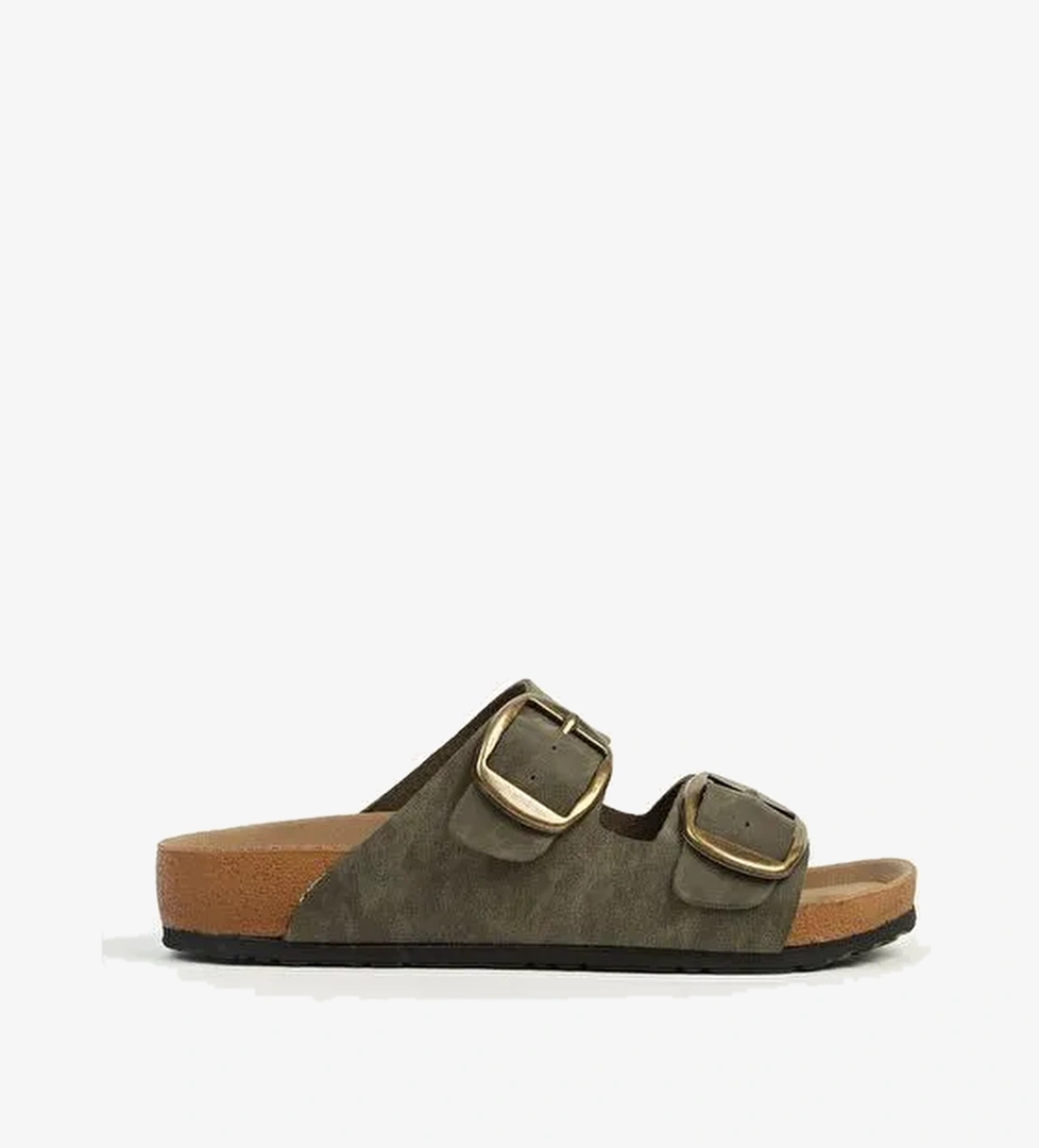 Pierre Cardin Haki Kadın Terlik PC-7551 - Görsel 1