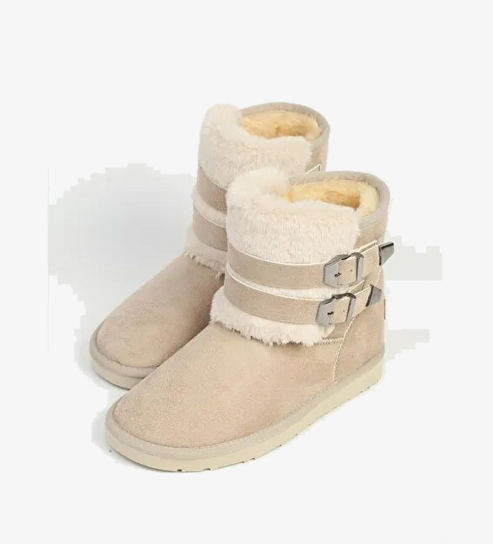 Kadın Bej Tokalı Bot - Görsel 1