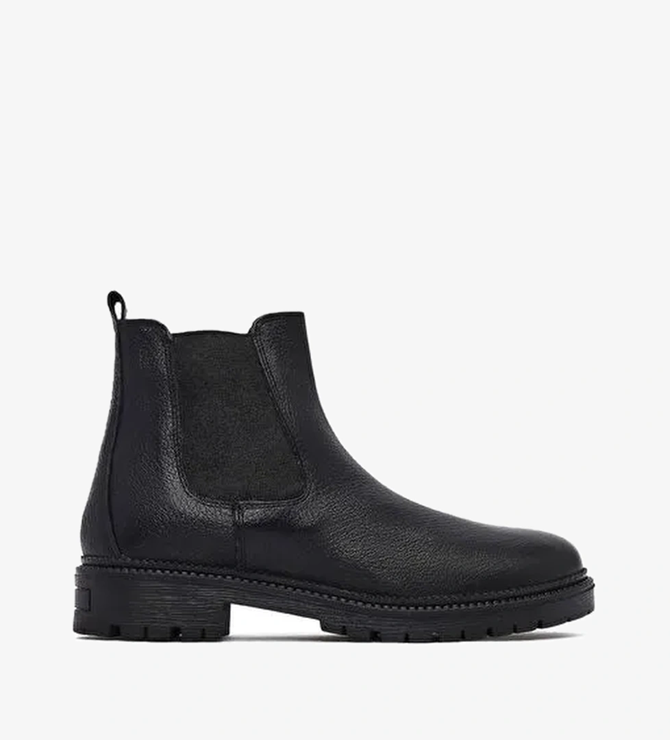 Kadın Siyah Deri Chelsea Bot 25WFD4105FT - Görsel 1