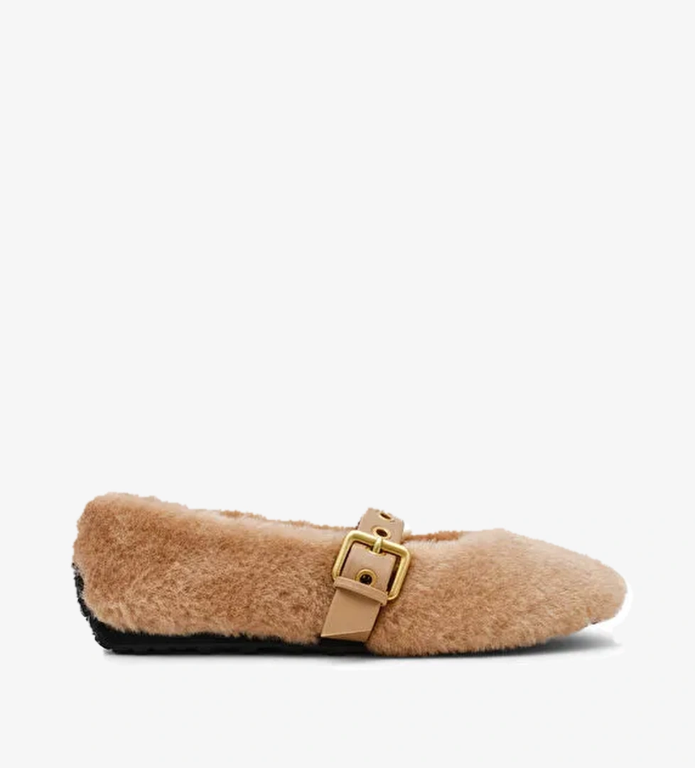 Steve Madden Bej Kadın Babet TOASTY