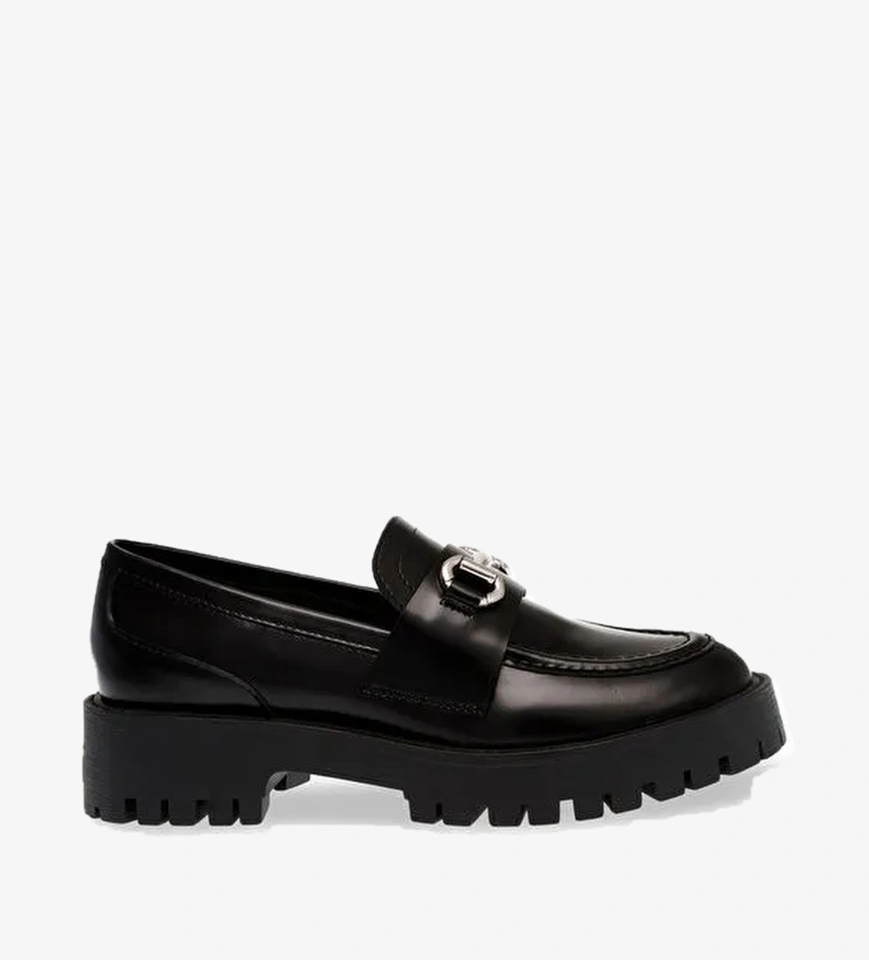 Steve Madden Steve Madden Siyah Kadın Deri Loafer LANDO-CN model görseli