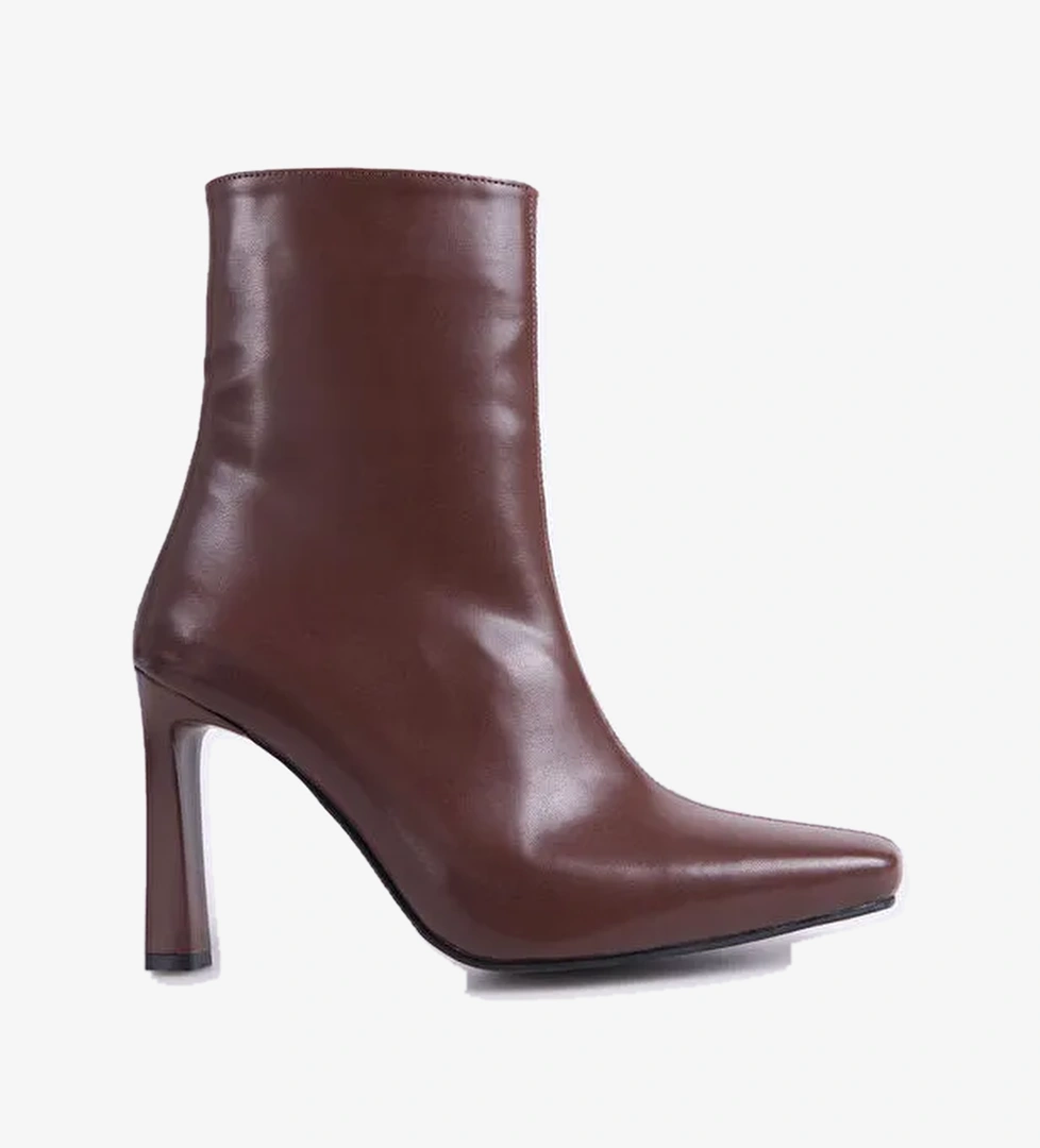 Fabrika Kahverengi Kadın Topuklu Bot CODROY-COAL - Görsel 1