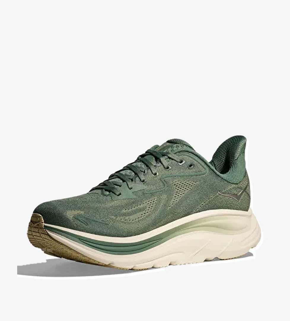 HOKA 1162030-FFF Clifton 10 Yeşil Erkek Koşu Ayakkabısı - Görsel 1