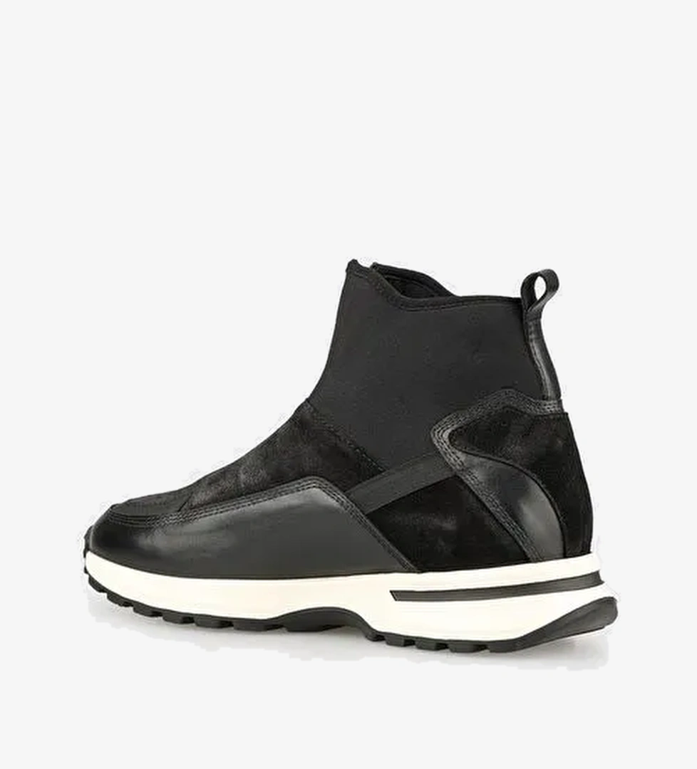 Siyah Deri Erkek Spor Bot - Görsel 1