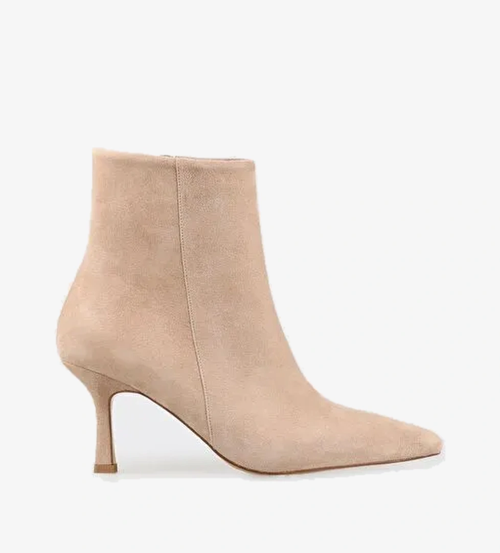 Vizon Deri Kadın Klasik Bot - Görsel 1