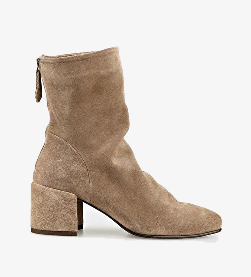 Vizon Deri Kadın Klasik Bot - Görsel 1