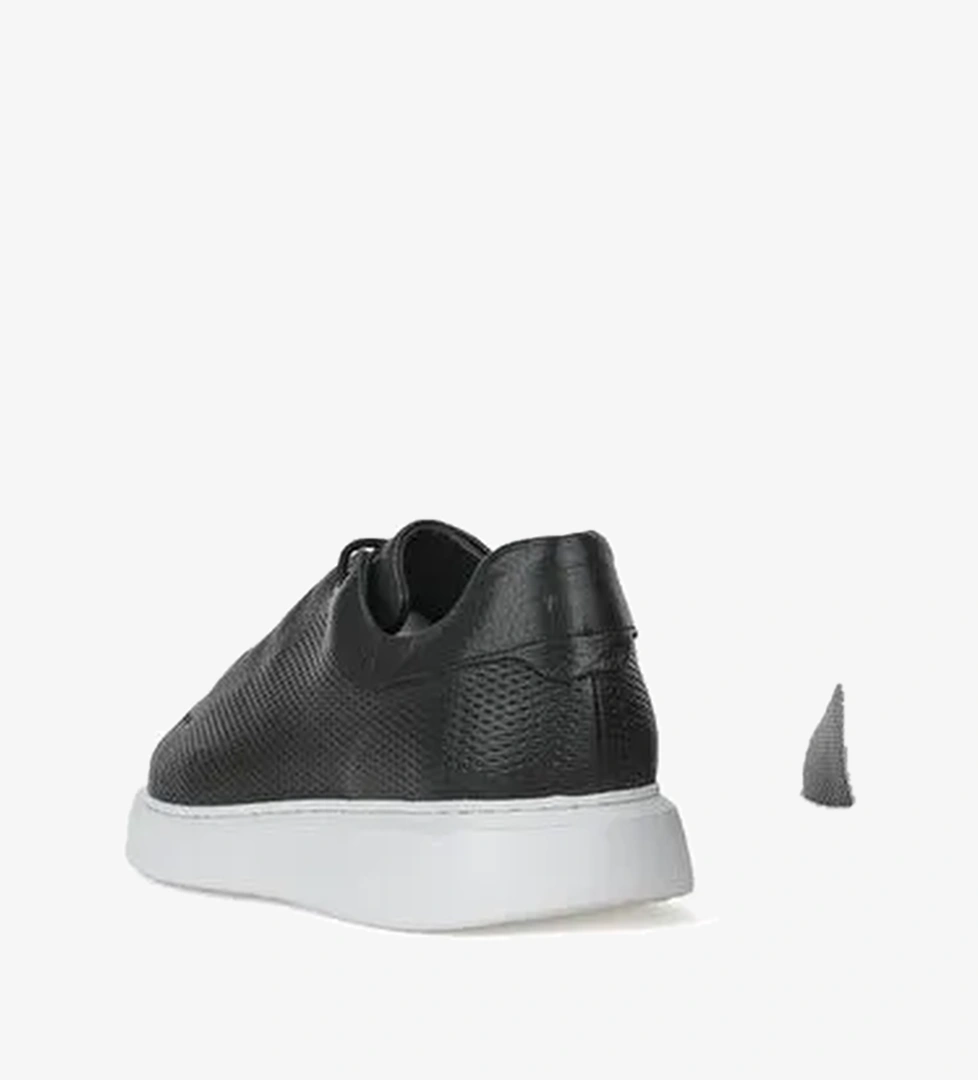 Ziya, Erkek Hakiki Deri Sneaker 1531026Z8552 Siyah - Görsel 1