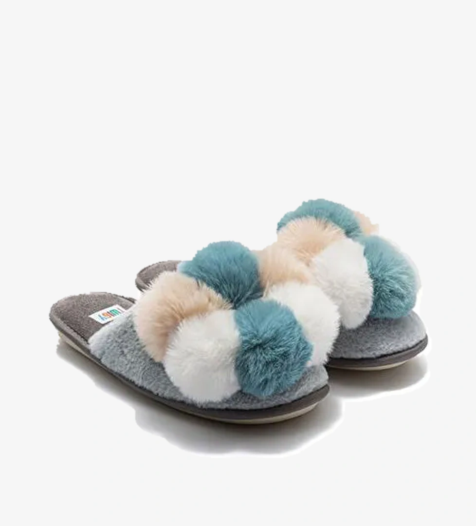 Twigy Mavi Kadın Ev Terliği EE0110 - Görsel 1