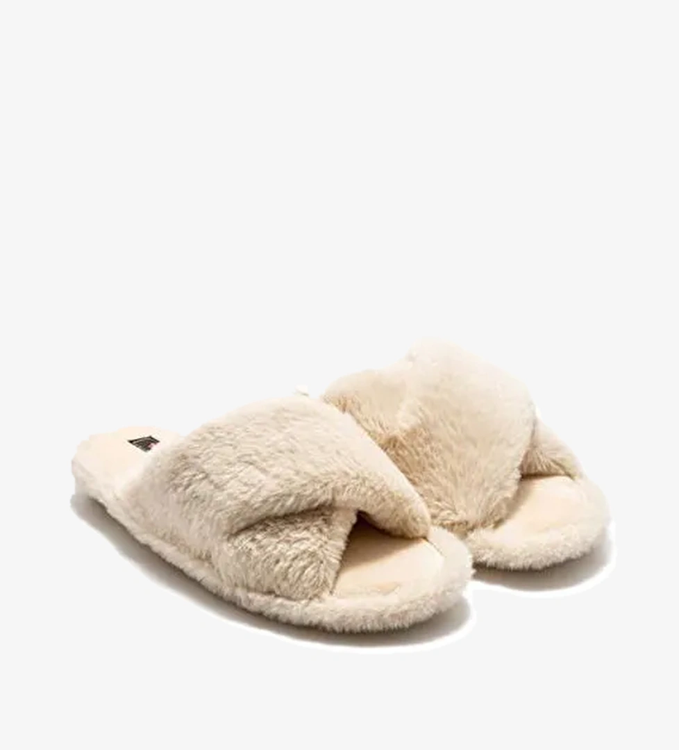 Twigy Bej Kadın Ev Terliği CC0188 - Görsel 1