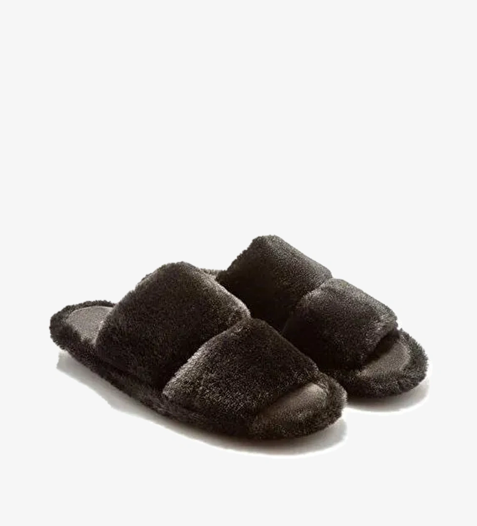 Twigy Siyah Kadın Ev Terliği CC0172 - Görsel 1