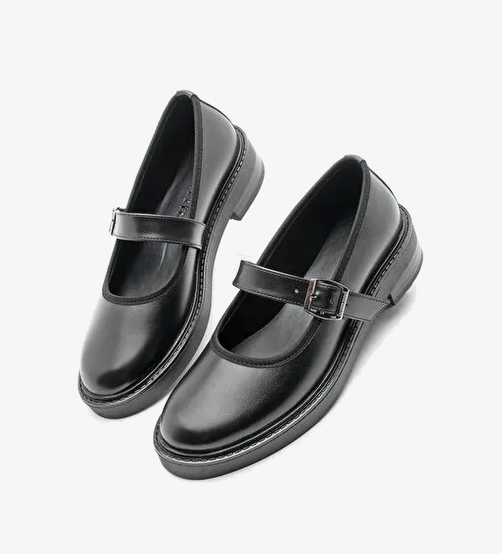 Kadın Loafer Bantlı Günlük Ayakkabı Norgi Siyah