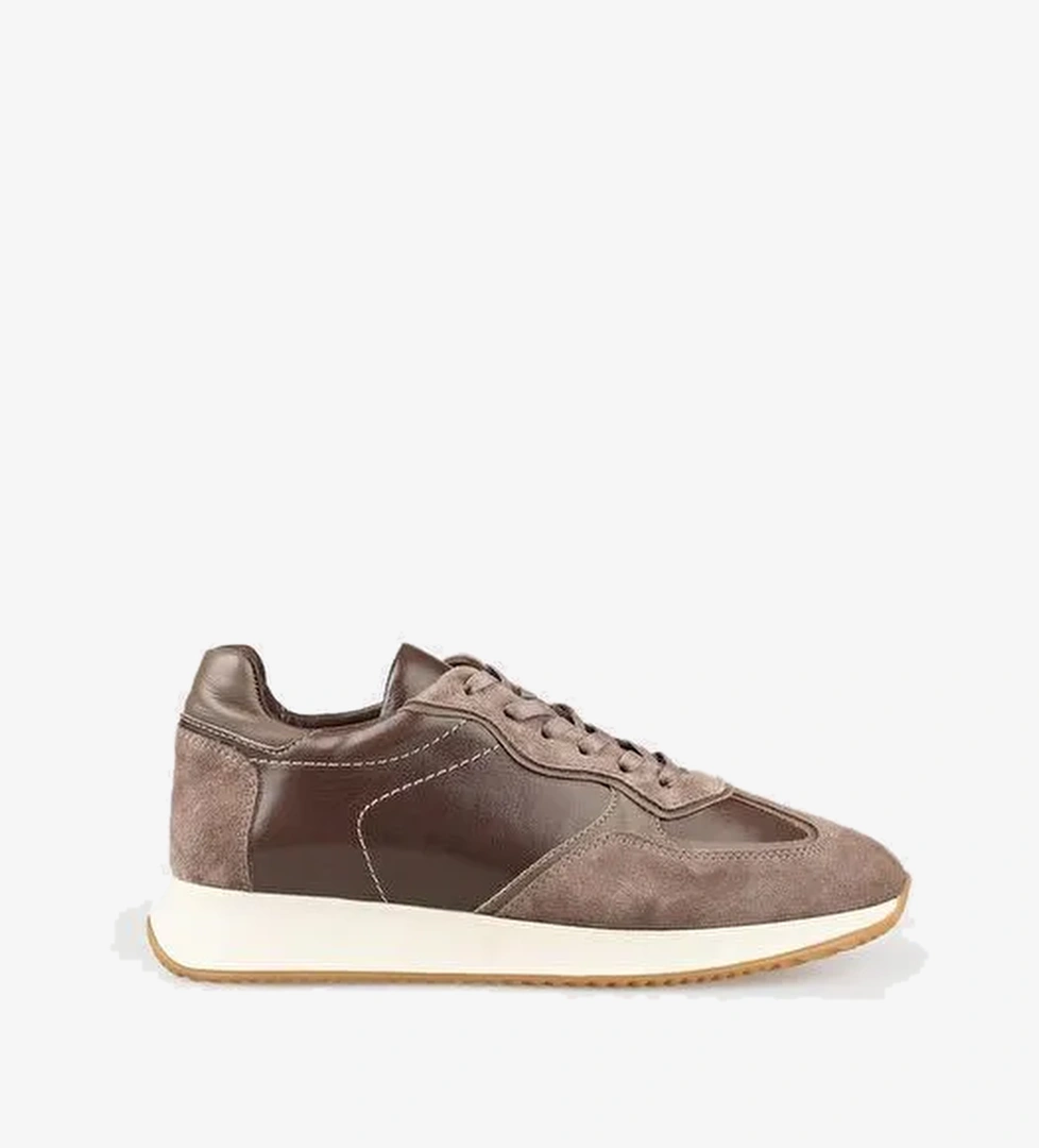 Vizon Deri Kadın Spor Ayakkabı - Görsel 1