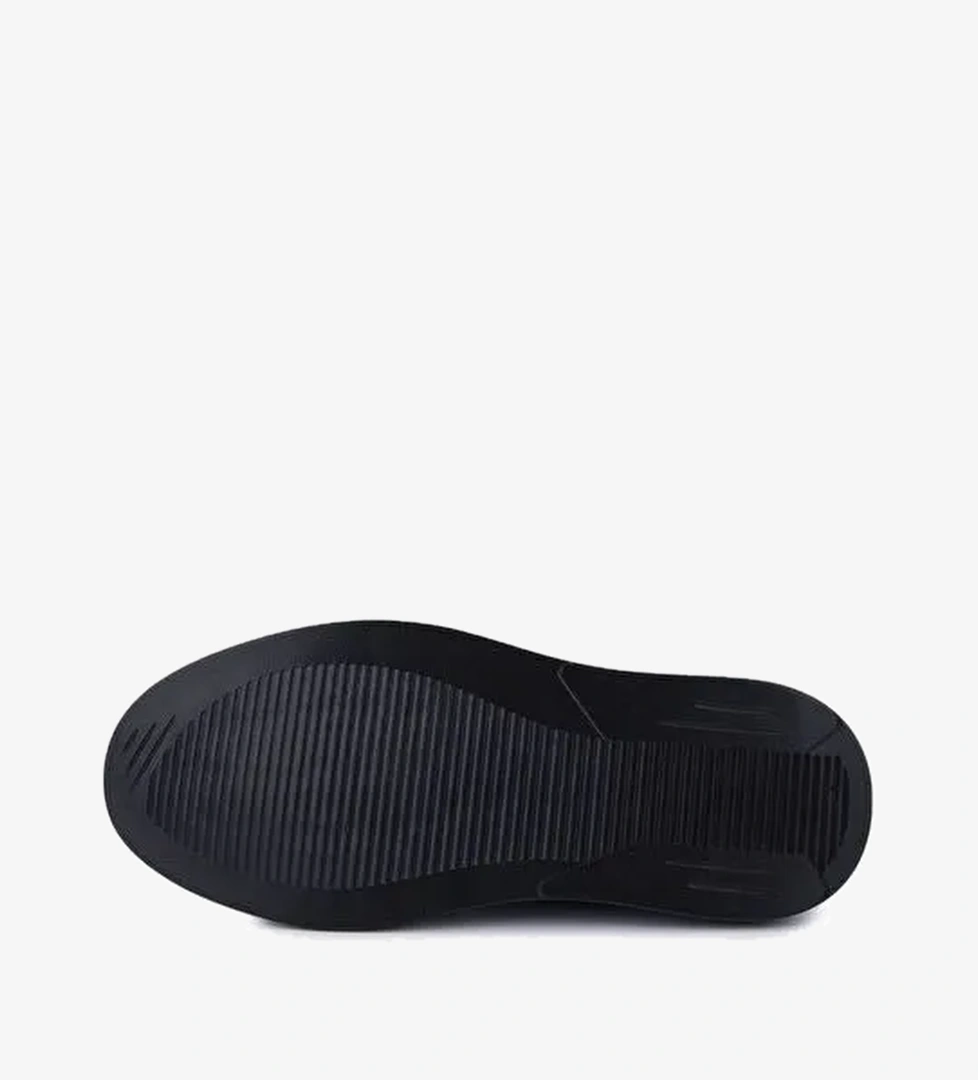 Tamer Tanca Erkek Hakiki Deri Siyah Sneakers & Spor Ayakkabı