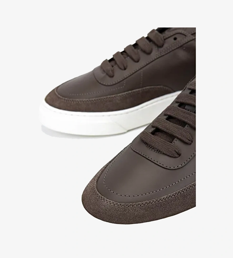 Mario Valentino Erkek Hakiki Deri Kahverengi Multi Sneakers & Spor Ayakkabı - Görsel 1