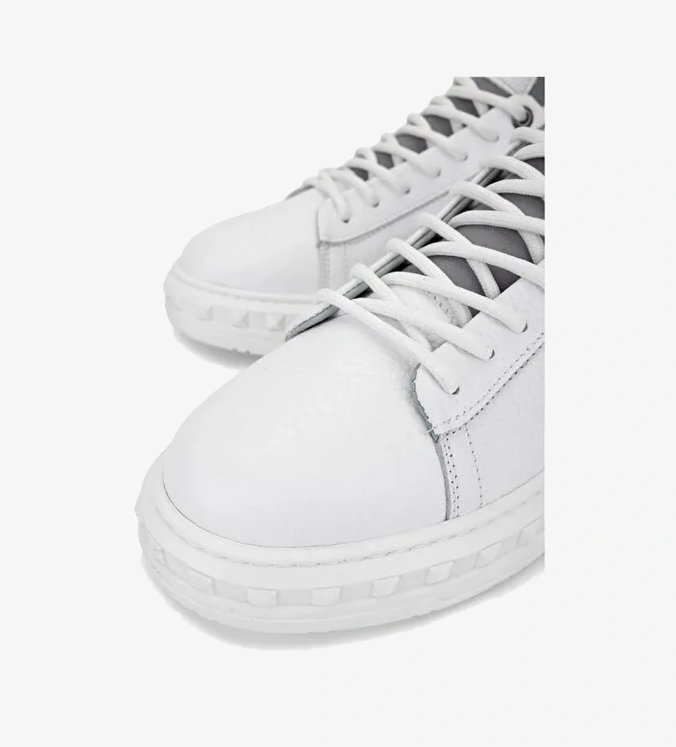 Tamer Tanca Erkek Beyaz Deri Sneakers & Spor Ayakkabı - Görsel 1