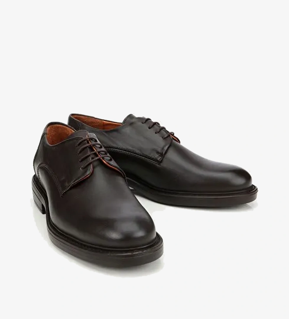 Erkek Deri Kahverengi Rahat Tabanlı Klasik Ayakkabı 02AYH311890A480 - Görsel 1