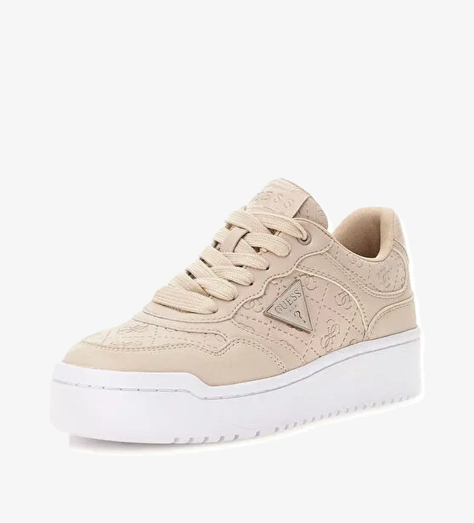 Guess Pembe Kadın Sneaker FLFMR9FAL12-IVORY - Görsel 1