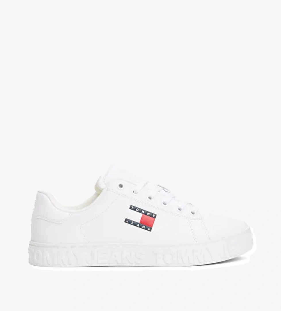 Tommy Hilfiger Beyaz Kadın Sneaker EN0EN02703YBS - Görsel 1
