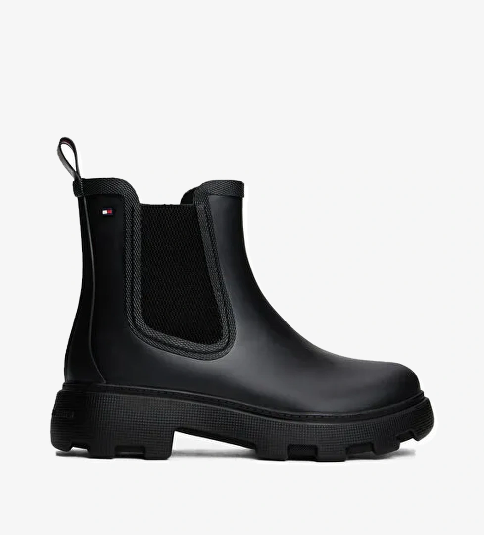 Tommy Hilfiger Siyah Kadın Yağmur Botu FW0FW08974BDS - Görsel 1