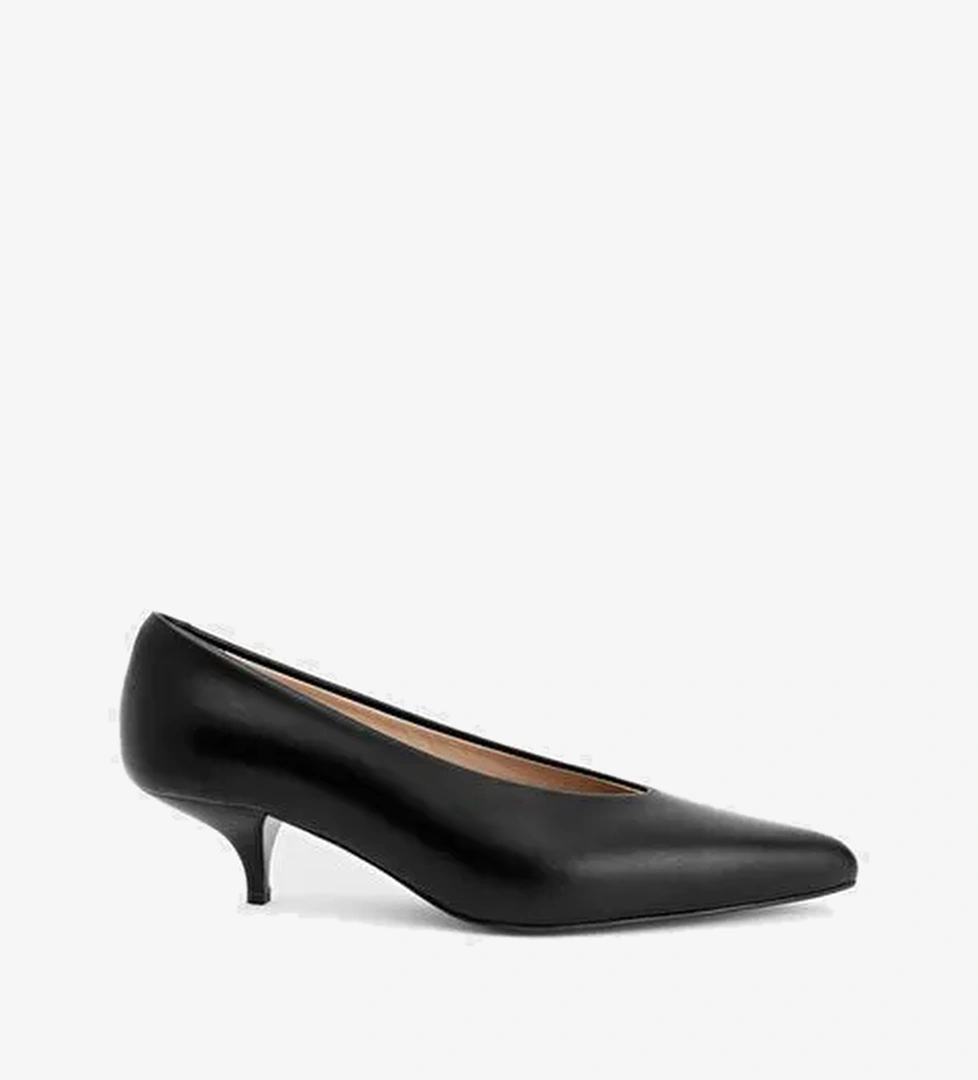 Deri Küçük Topuklu Ayakkabı - Görsel 1