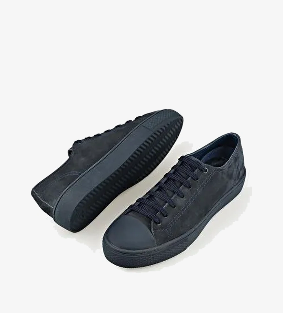 Lacivert Deri Erkek Günlük Ayakkabı - Görsel 1