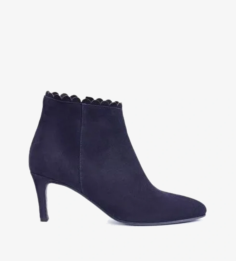 Fermuarlı Deri Topuklu Ayakkabı - Görsel 1