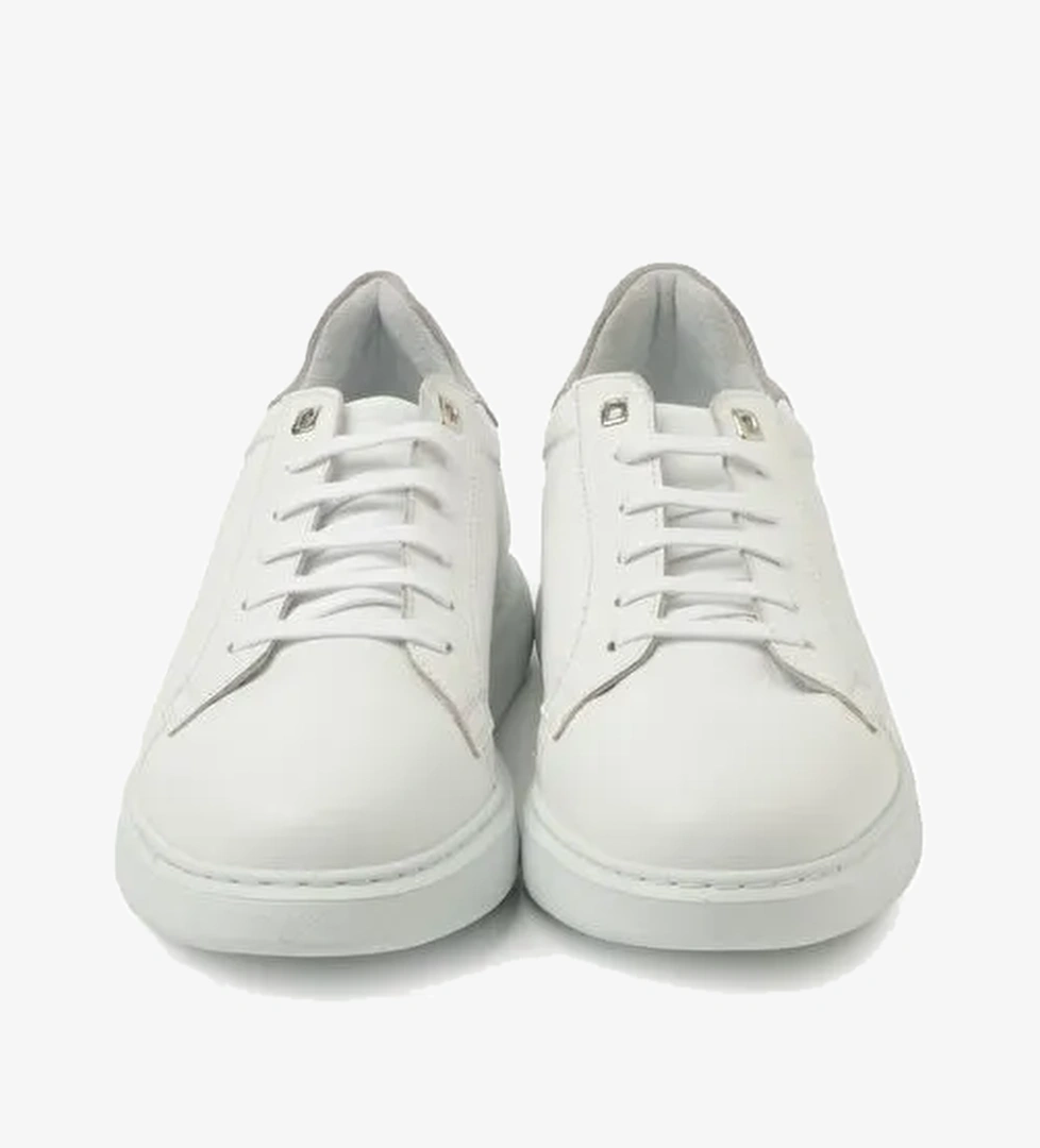 Erkek Sneaker ( Günlük) KA-C11744 John May Casual Beyaz Maçka-Taş Süet - Görsel 1