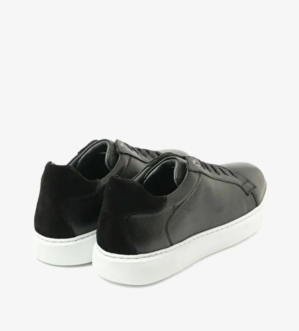 Erkek Sneaker ( Günlük) KA-C11744 John May Casual Siyah Maçka-Siyah Süet - Görsel 1