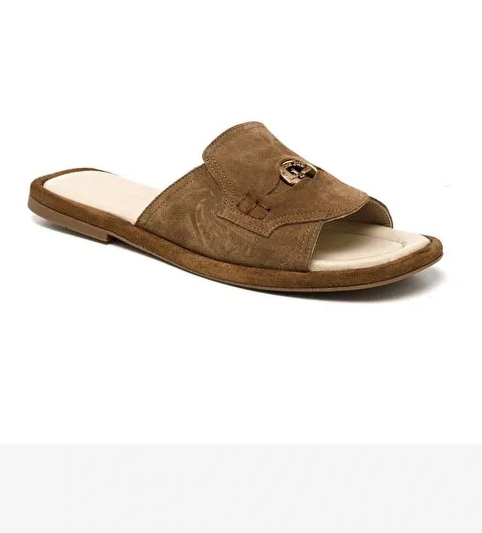 Kadın Terlik RC-25Y-001-R29635 John May 239-Tütün Süet - Görsel 1