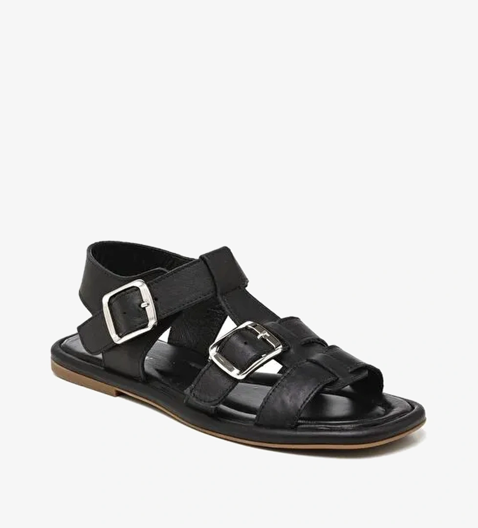 Kadın Sandalet RC-25Y-001-R29626 John May D26 Siyah - Görsel 1