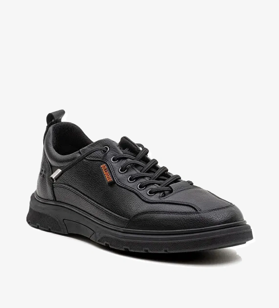 Bulldozer Siyah Erkek Deri Günlük Ayakkabı BUL-260043