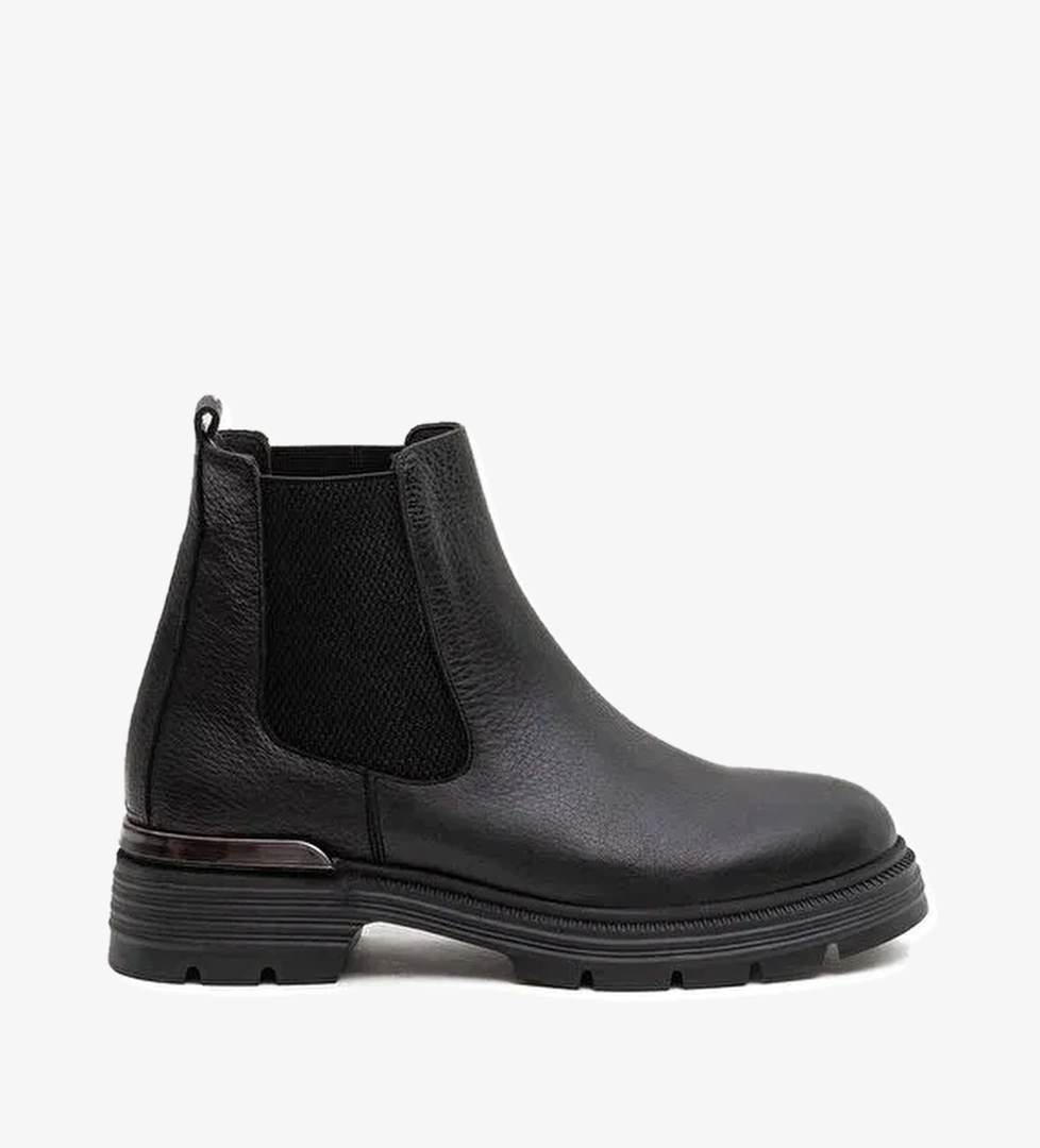 Bulldozer Siyah Kadın Deri Bot BUL-260828