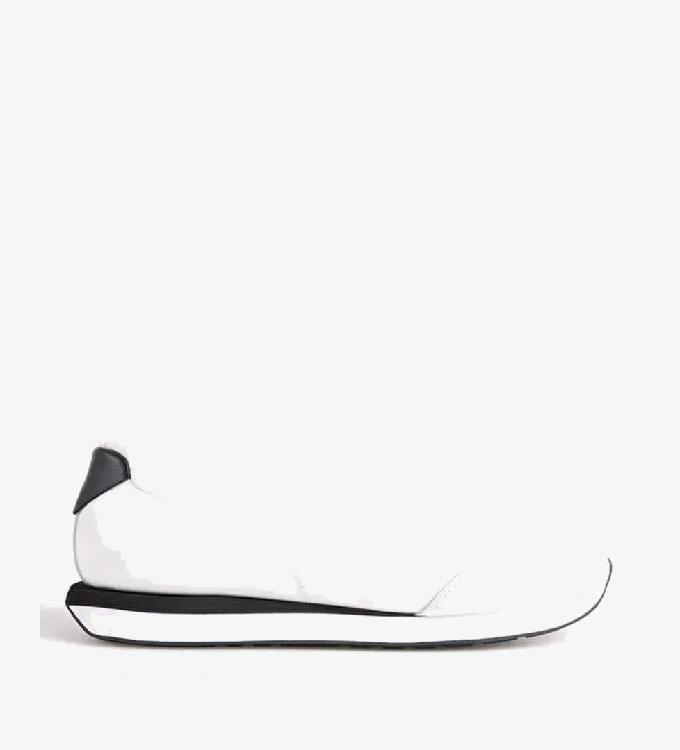 Calvin Klein Beyaz Erkek Sneaker RETRO RUNNER SOCK LACEUP LTH