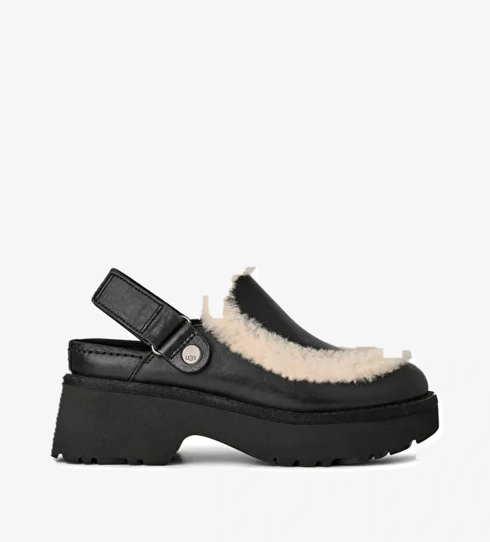 Ugg Ugg Siyah Kadın Deri Terlik ESMEE LEATHER CLOG 1171507 model görseli