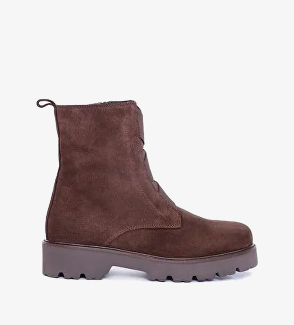 Lastik Detaylı Deri Bot - Görsel 1