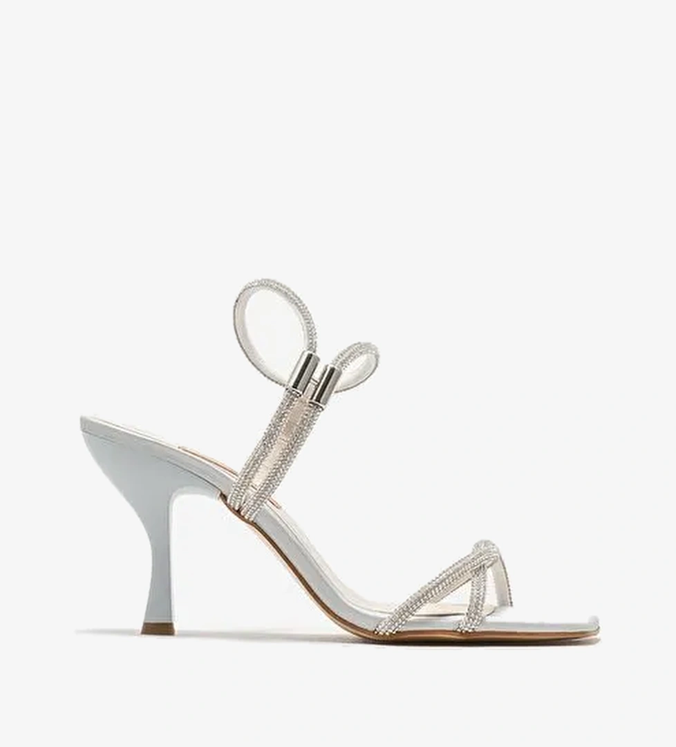 Lame Kadın Topuklu Sandalet - Görsel 1