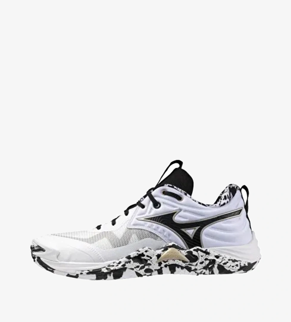 Wave Momentum Elite Unisex Voleybol Ayakkabısı Beyaz / Desenli - Görsel 1