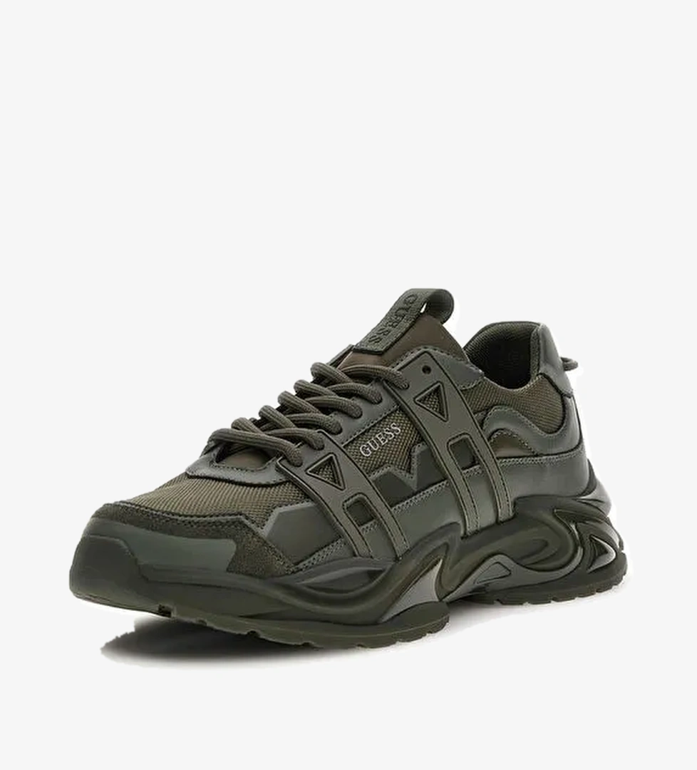 Guess Yeşil Erkek Sneaker BELLU - Görsel 1