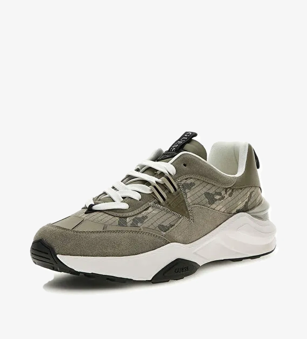 Guess Haki Erkek Sneaker VALENCİA - Görsel 1