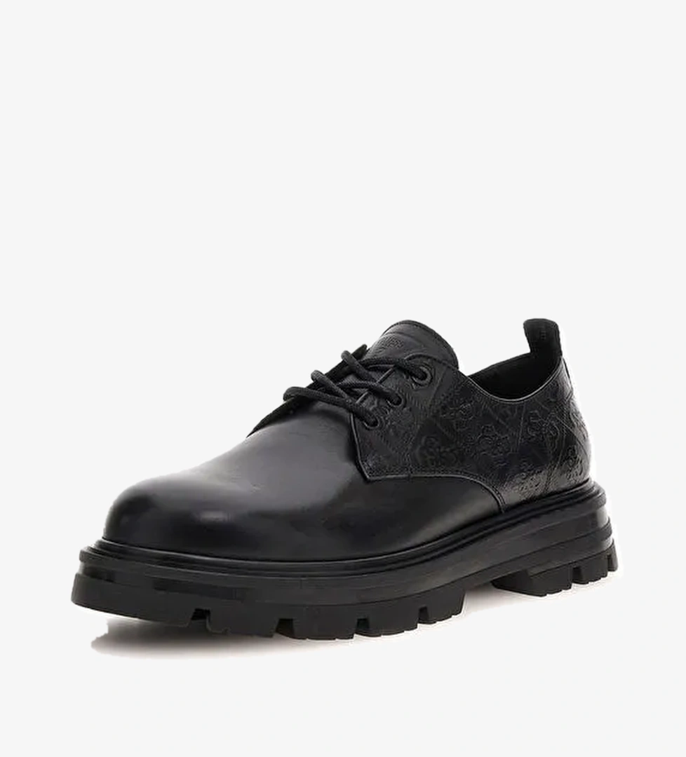 Guess Siyah Erkek Deri Klasik Ayakkabı GARNİ