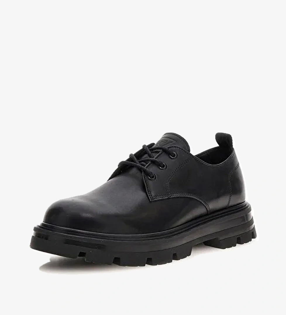 Guess Siyah Erkek Deri Klasik Ayakkabı GARNİ - Görsel 1