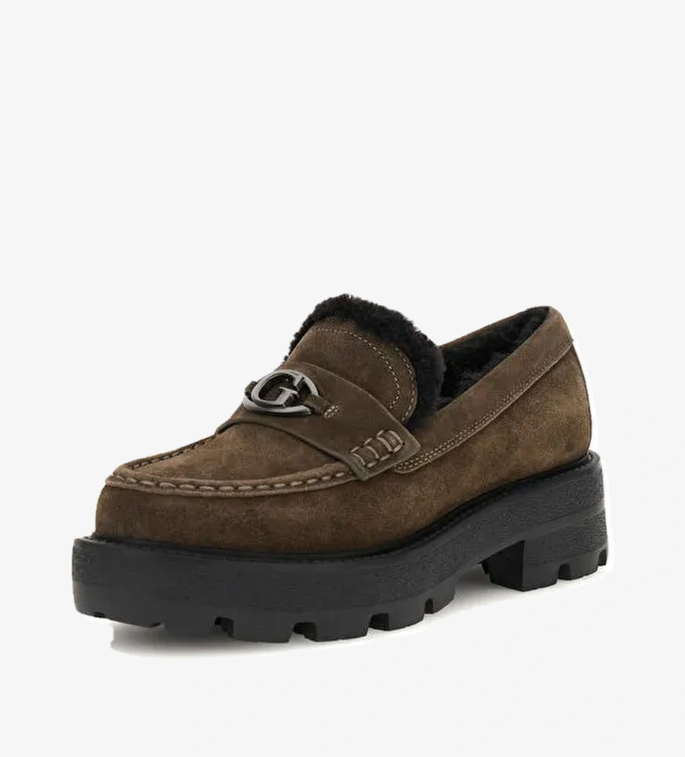 Guess Haki Kadın Loafer FLFYKYSUE14-GREEN - Görsel 1