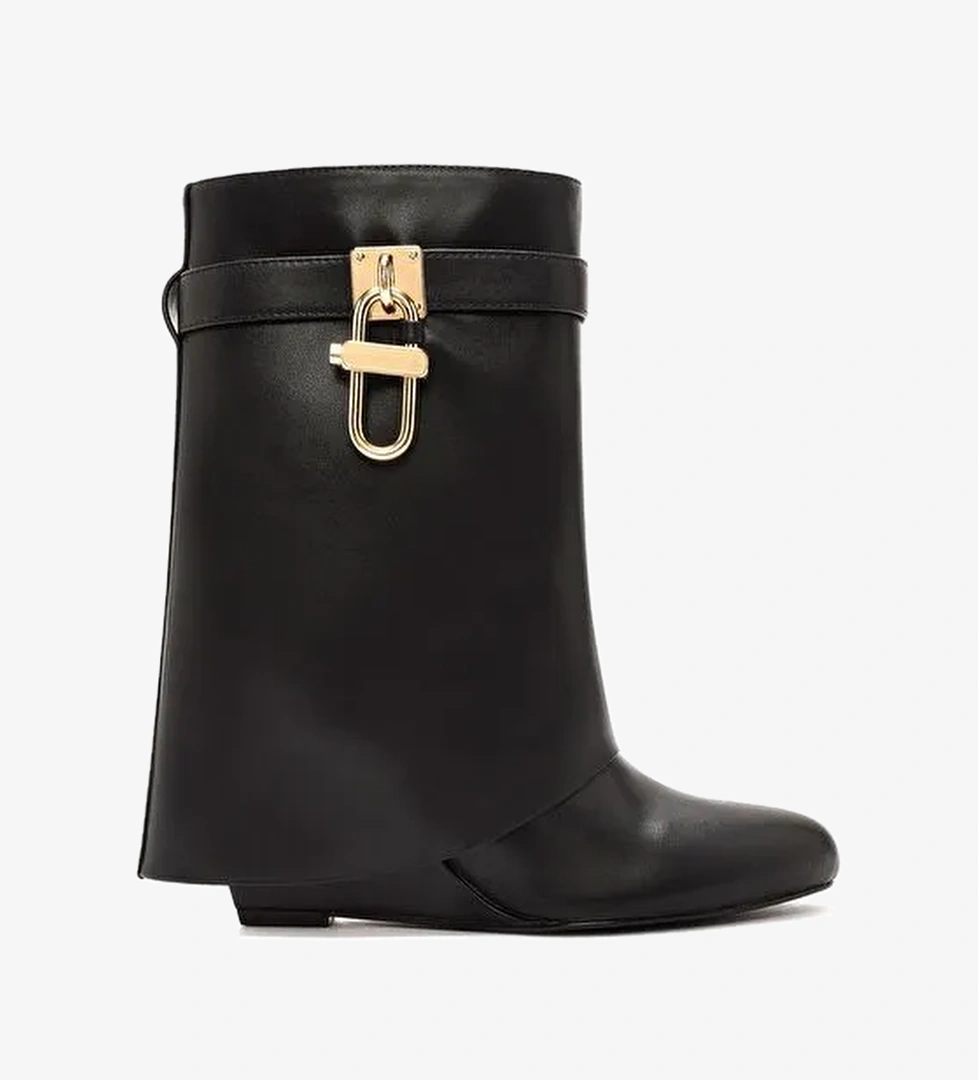 Kadın Siyah Dolgu Topuklu Bot 25AFD440018 - Görsel 1