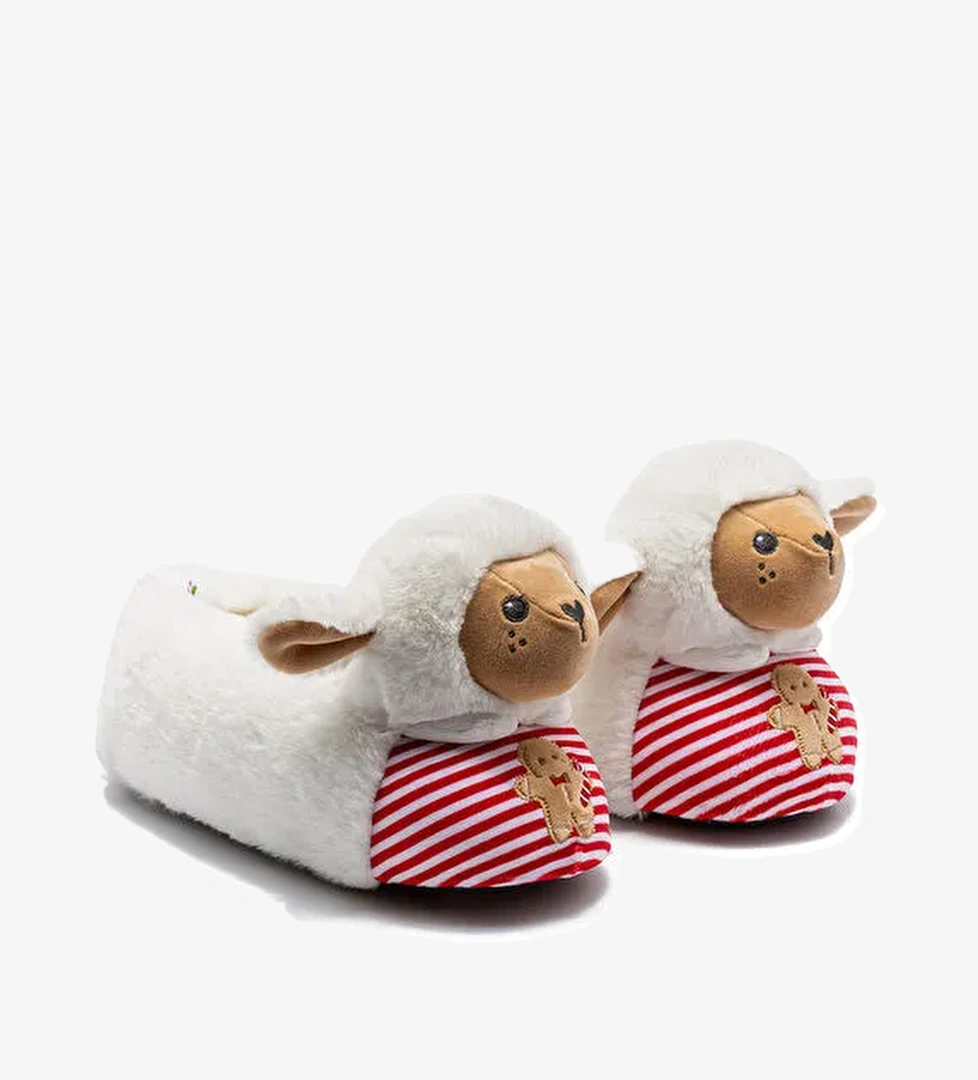 Twigy Beyaz Kadın Panduf GG0564 - Görsel 1