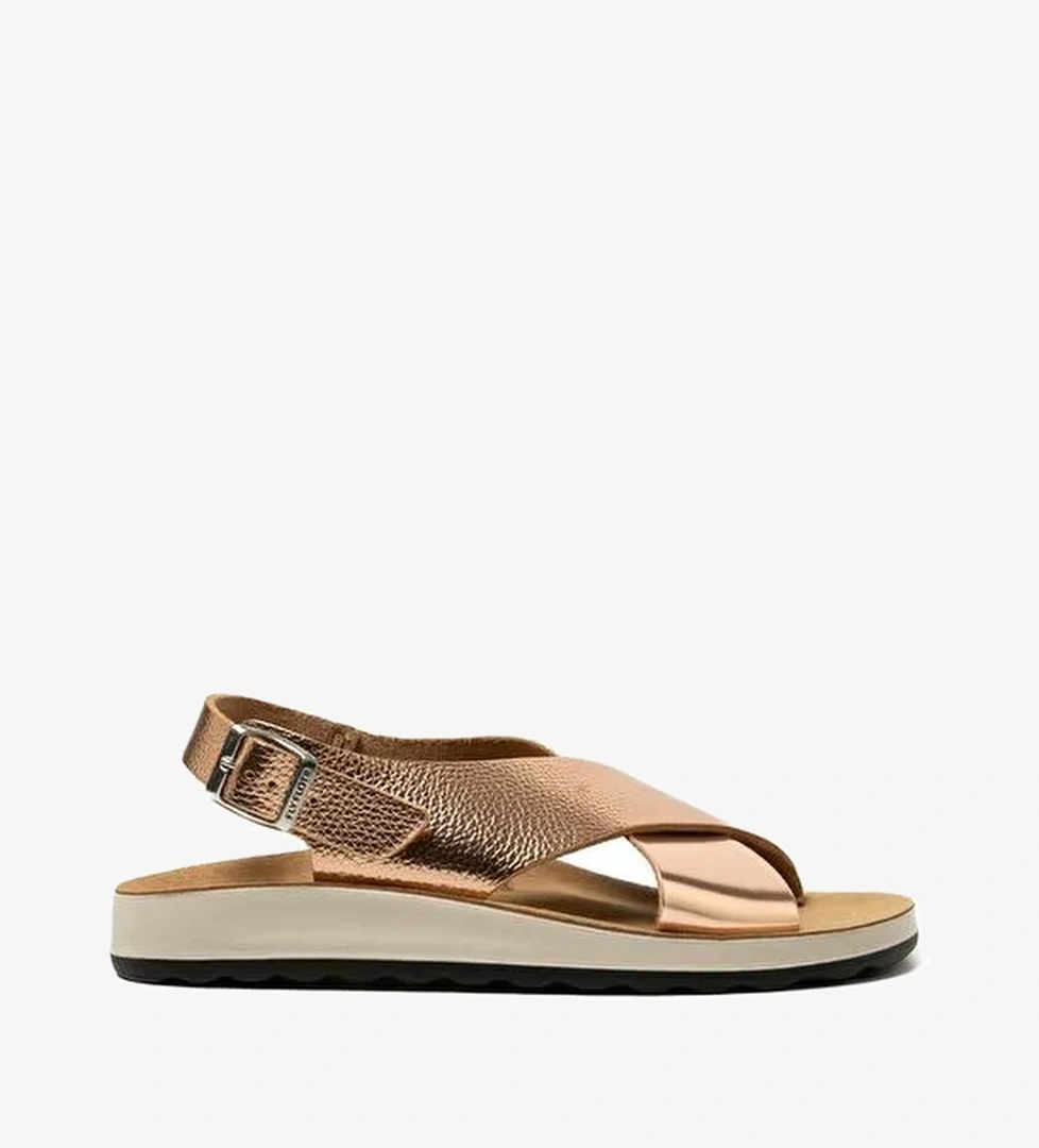 T4 429 FE Kadın Sneaker ( Günlük) 77 G61 ZC Fly Flot Sandal 6488-Dark Gold - Görsel 1